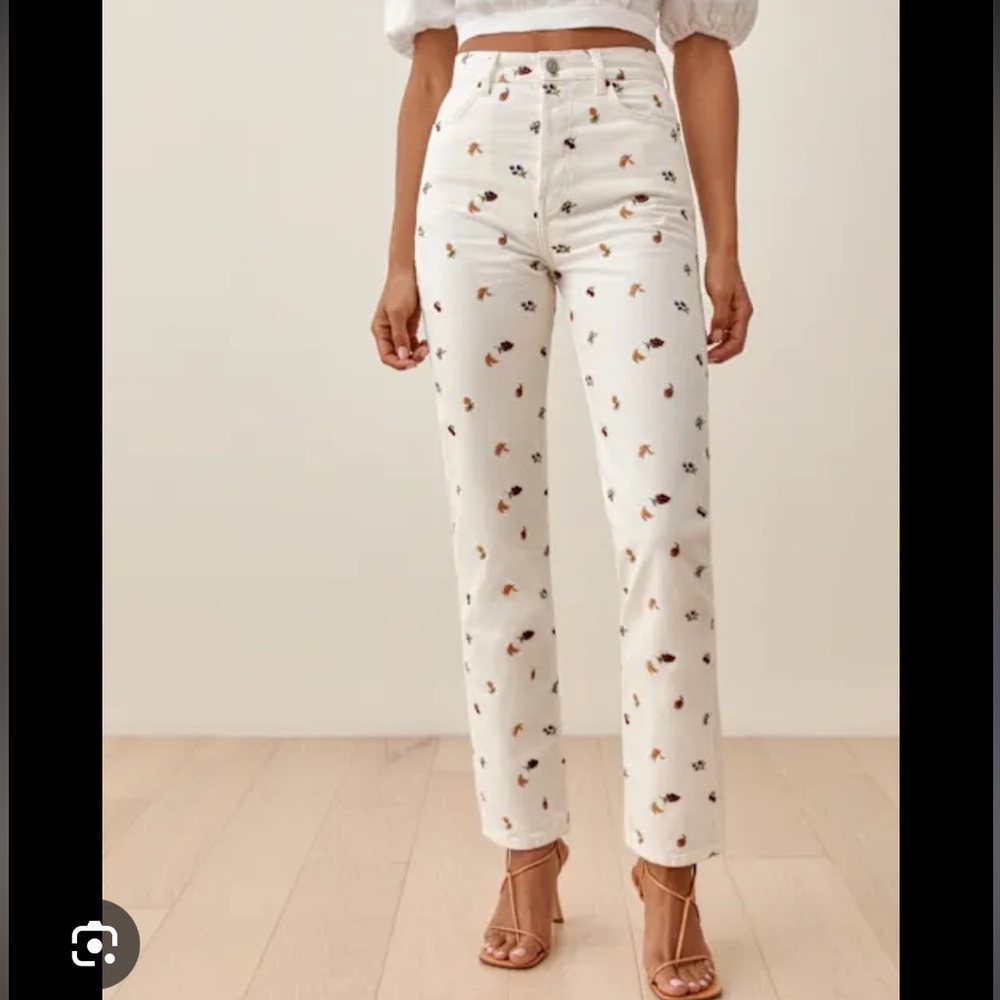 Reformation Cynthia fruitloop jeans - Picture 3 of 4